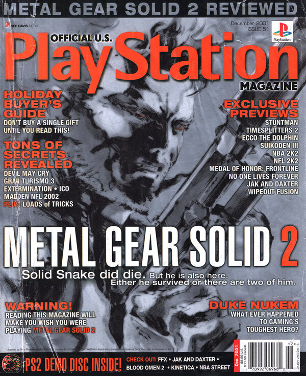 Official U.S. PlayStation Magazine Issue 051 (December 2001) cover